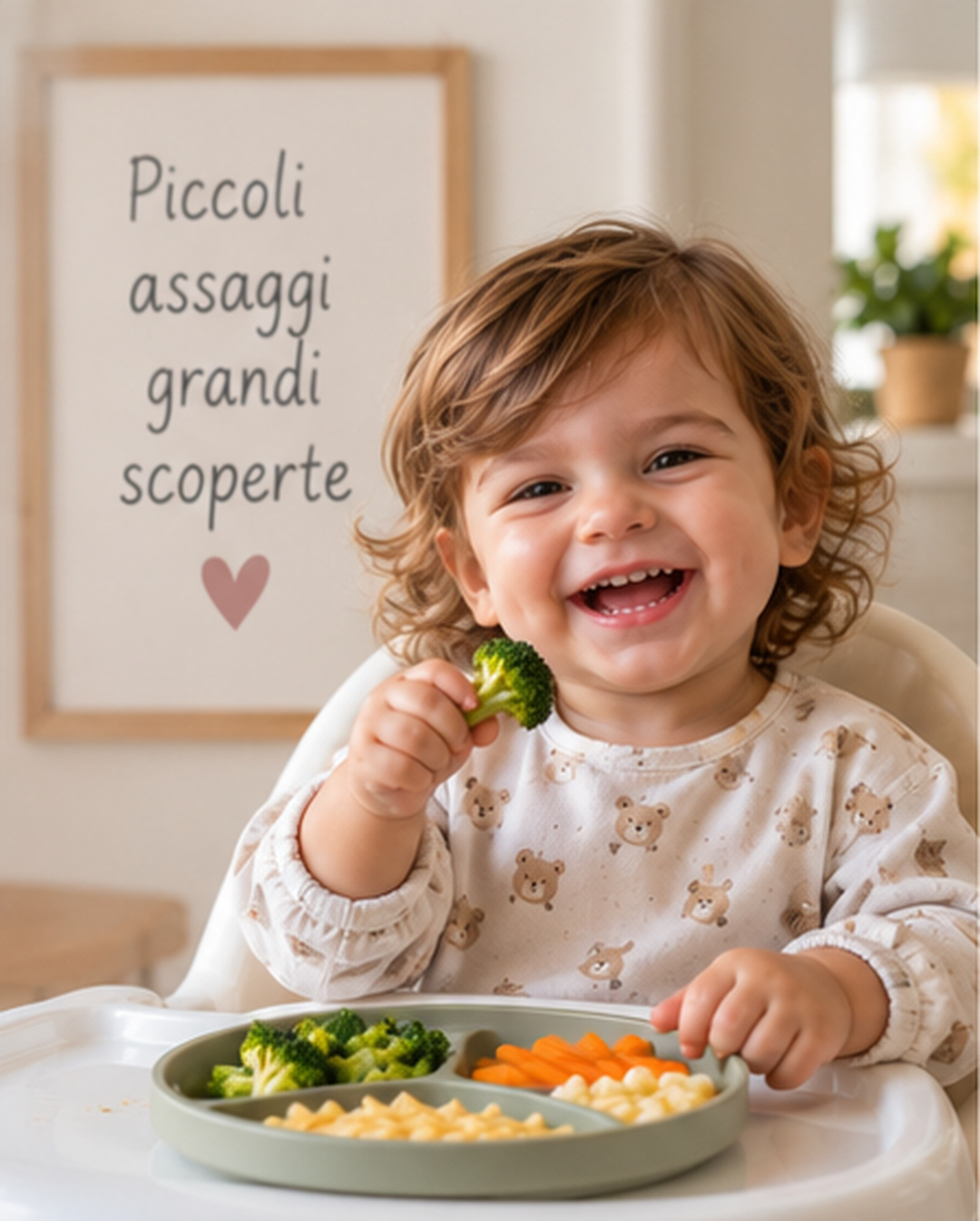 Bambino durante lo svezzamento